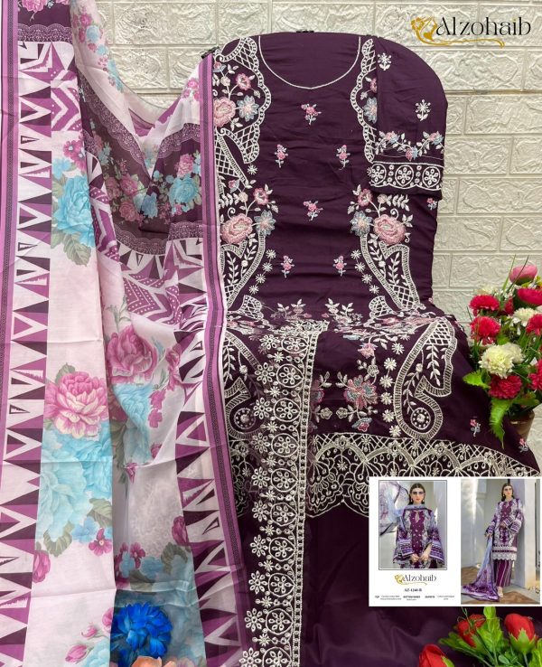 ALZOHAIB AZ 1240 B COTTON SALWAR SUITS ONLINE