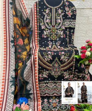 ALZOHAIB AZ 1256 RAYON COTTON PAKISTANI SUITS