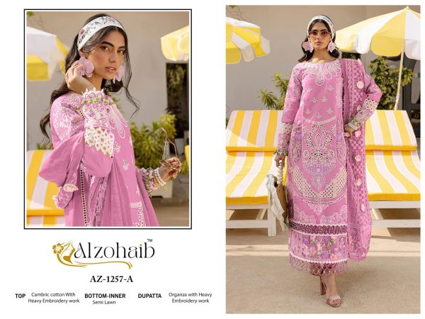ALZOHAIB AZ 1257 A COTTON PAKISTANI SUITS