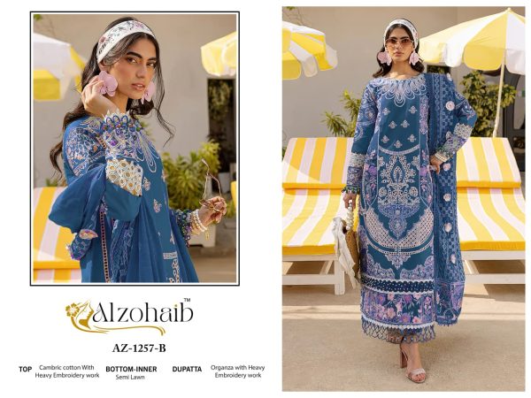 ALZOHAIB AZ 1257 B COTTON PAKISTANI SUITS