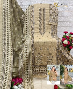 ALZOHAIB AZ 1258 B COTTON PAKISTANI SUITS