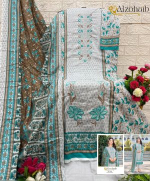 ALZOHAIB AZ 1259 COTTON PAKISTANI SUITS