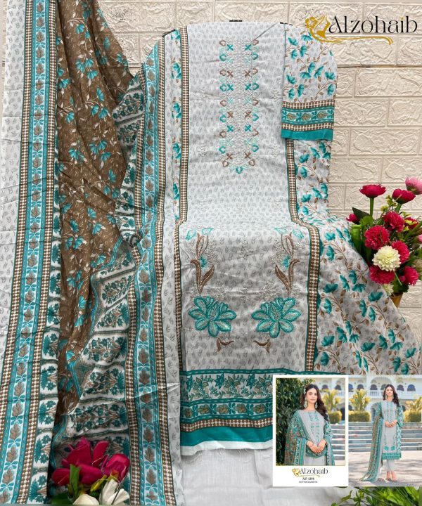 ALZOHAIB AZ 1259 COTTON PAKISTANI SUITS