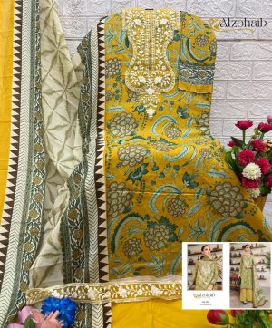 ALZOHAIB AZ 1278 ANAYA COTTON EMBROIDERED SUITS