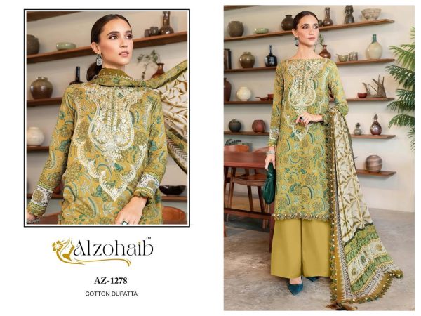 ALZOHAIB AZ 1278 ANAYA COTTON EMBROIDERED SUITS