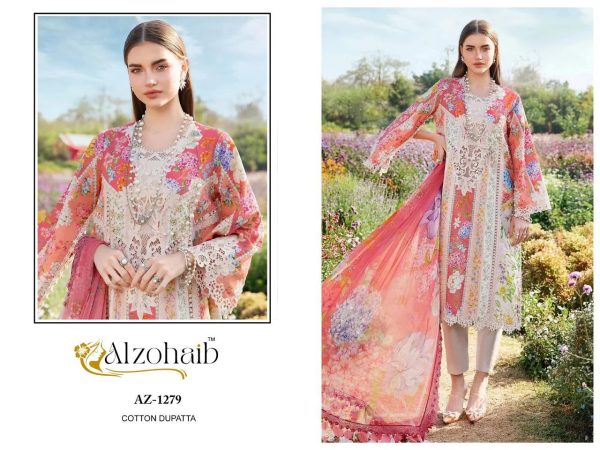 ALZOHAIB AZ 1279 ANAYA COTTON EMBROIDERED SUITS