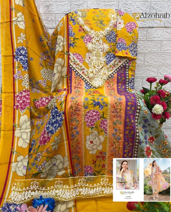 ALZOHAIB AZ 1280 FATIMA COTTON SALWAR SUITS