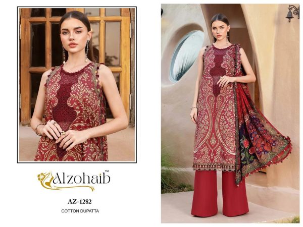 ALZOHAIB AZ 1282 ANAYA COTTON EMBROIDERED SUITS
