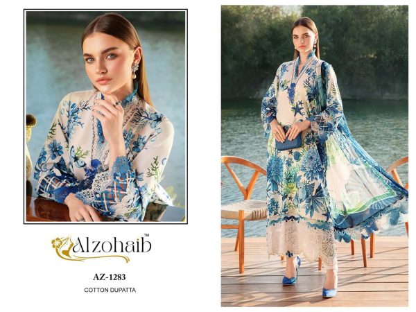 ALZOHAIB AZ 1283 ANAYA COTTON EMBROIDERED SUITS