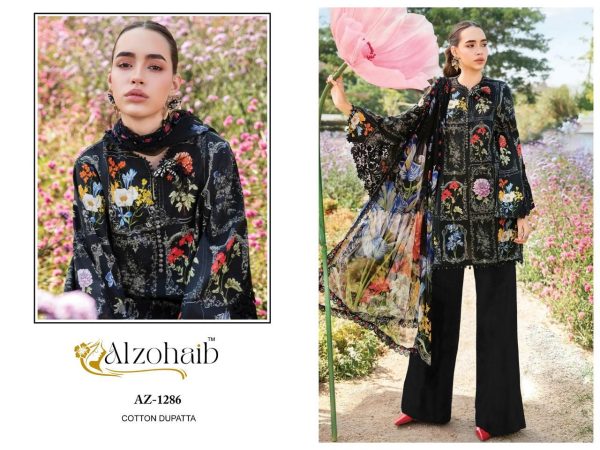 ALZOHAIB AZ 1286 ANAYA COTTON EMBROIDERED SUITS