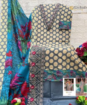 ALZOHAIB AZ 1290 PARISA COTTON SALWAR SUITS