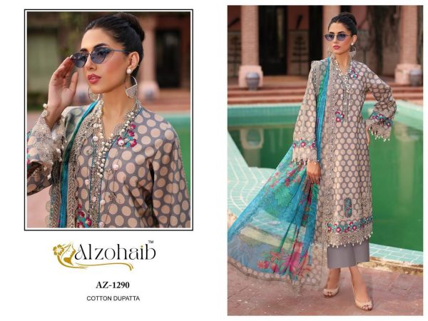 ALZOHAIB AZ 1290 PARISA COTTON SALWAR SUITS