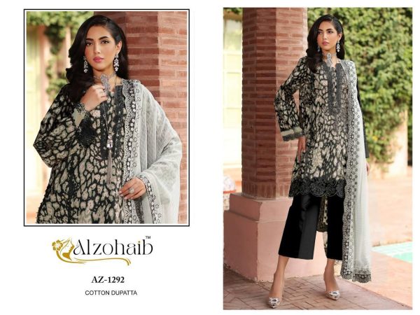 ALZOHAIB AZ 1292 PARISA COTTON SALWAR SUITS