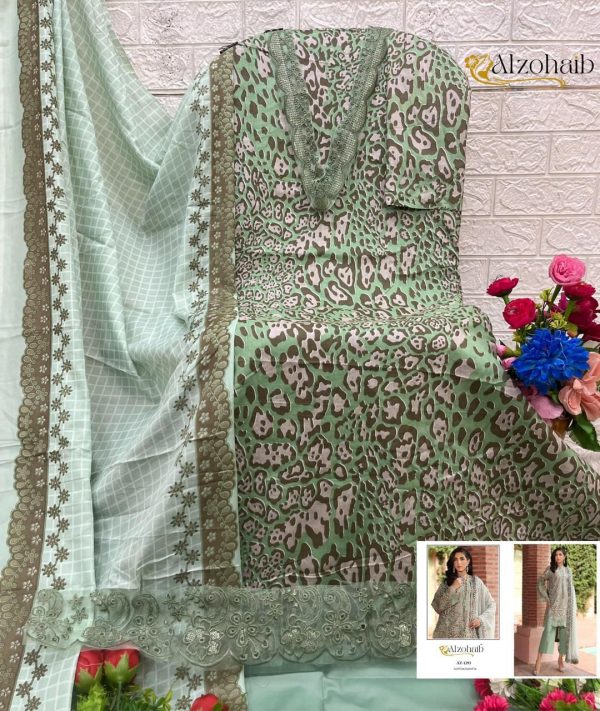 ALZOHAIB AZ 1293 PARISA COTTON SALWAR SUITS