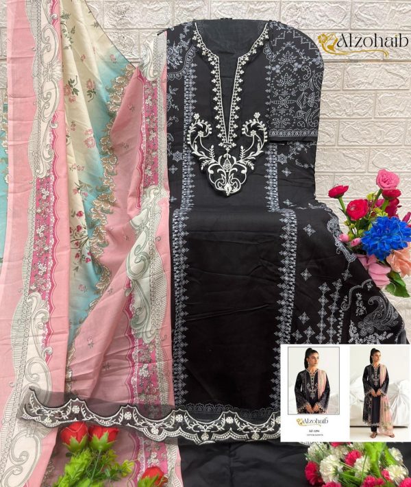 ALZOHAIB AZ 1294 COTTON PAKISTANI SUITS ONLINE