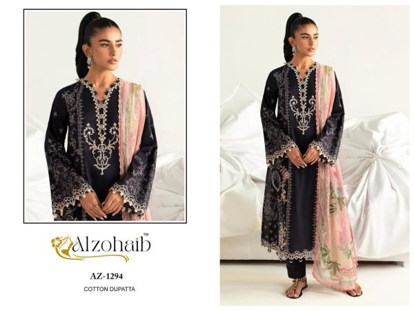 ALZOHAIB AZ 1294 COTTON PAKISTANI SUITS ONLINE