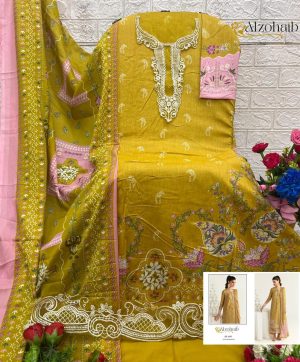 ALZOHAIB AZ 1297 COTTON PAKISTANI SUITS ONLINE