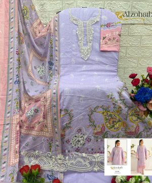 ALZOHAIB AZ 1298 COTTON PAKISTANI SUITS ONLINE