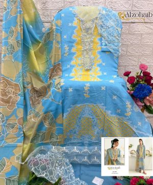 ALZOHAIB AZ 1299 COTTON PAKISTANI SUITS ONLINE