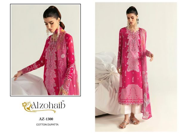 ALZOHAIB AZ 1300 COTTON PAKISTANI SUITS ONLINE