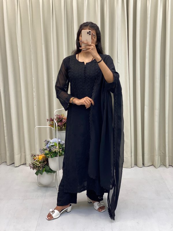 BE 354 B EXCLUSIVE GEORGETTE WITH EMBROIDERED SUITS
