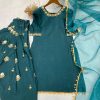 BE 362 DESIGNER FARSHI SUIT IN SEQUENCE EMBROIDERY WORK