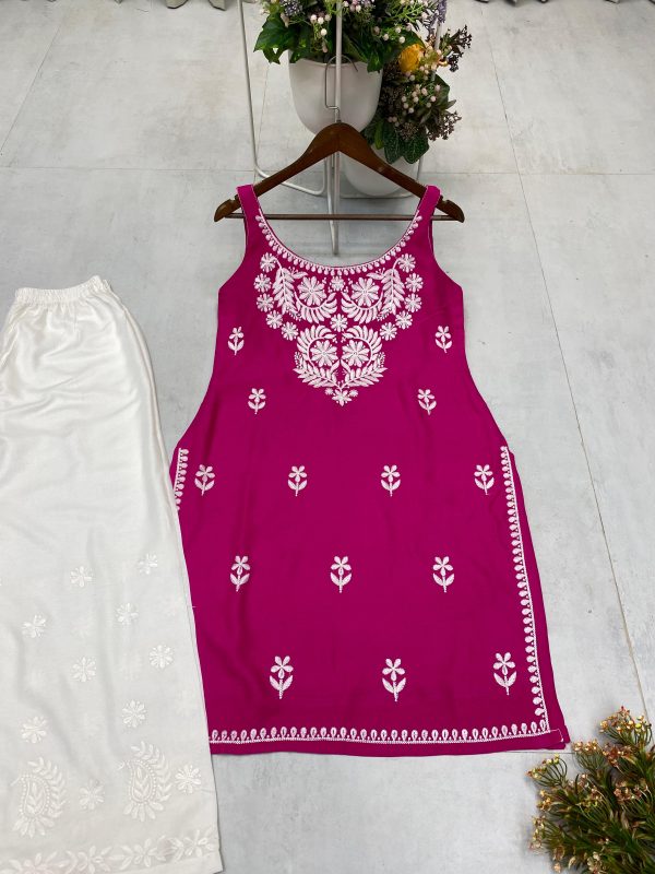 BE 364 A DESIGNER REGULAR WEAR TOP AND PLAZZO