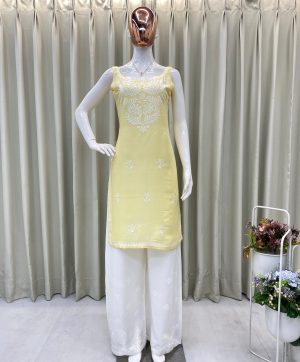 BE 364 B DESIGNER REGULAR WEAR TOP AND PLAZZO