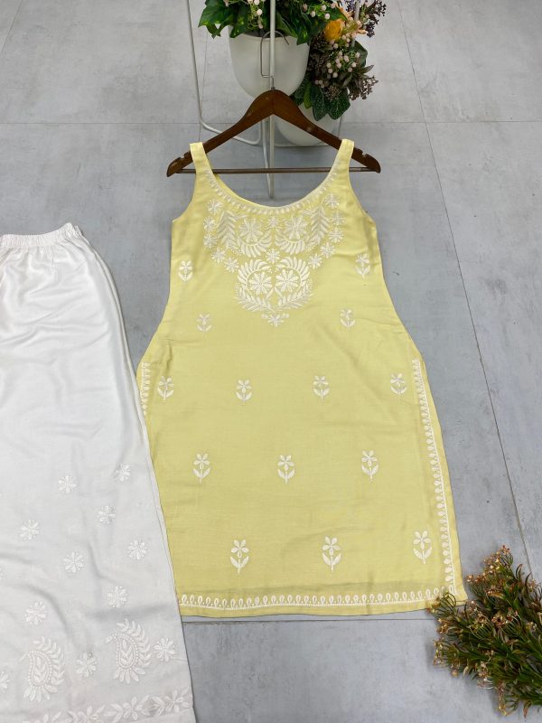 BE 364 B DESIGNER REGULAR WEAR TOP AND PLAZZO