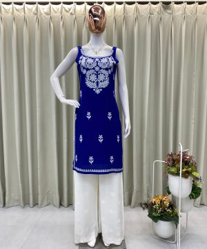 BE 364 C DESIGNER REGULAR WEAR TOP AND PLAZZO