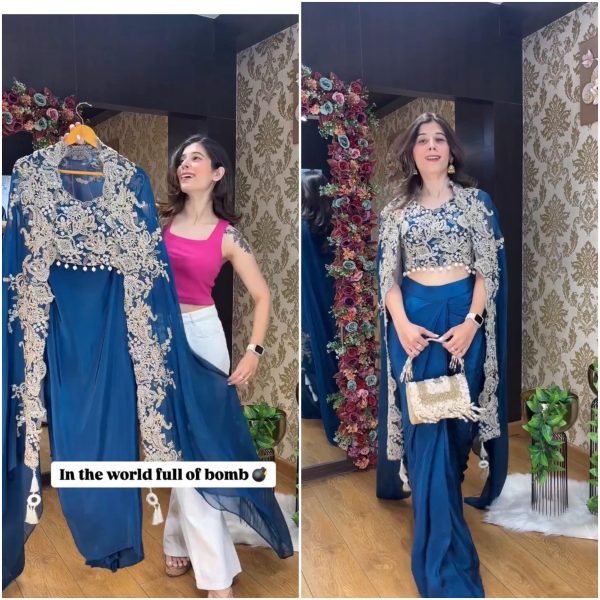 BE 365 THREE PIECE INDO WESTERN READY TO WEAR