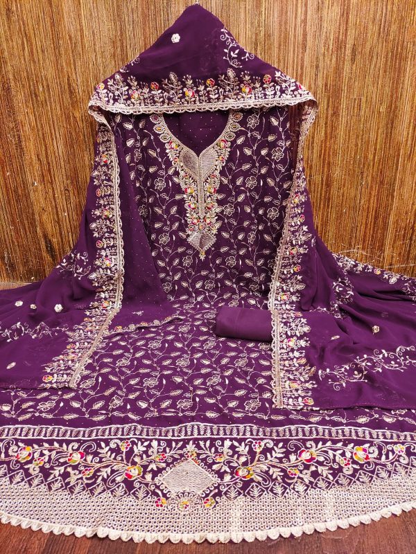 DESIGNER SUITS GEORGETTE SALWAR SUITS MATERIALS