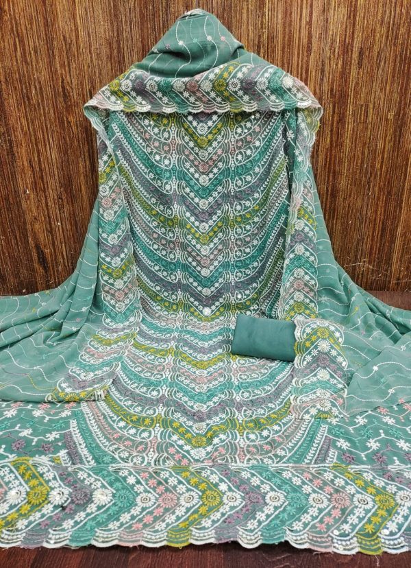 DESIGNER SUITS GEORGETTE SALWAR SUITS MATERILAS