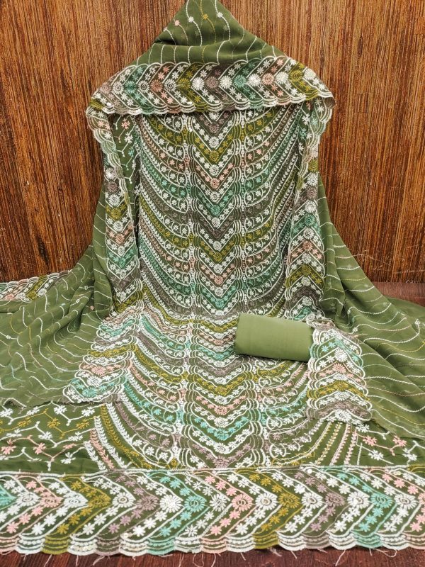 DESIGNER SUITS GEORGETTE SALWAR SUITS MATERILAS