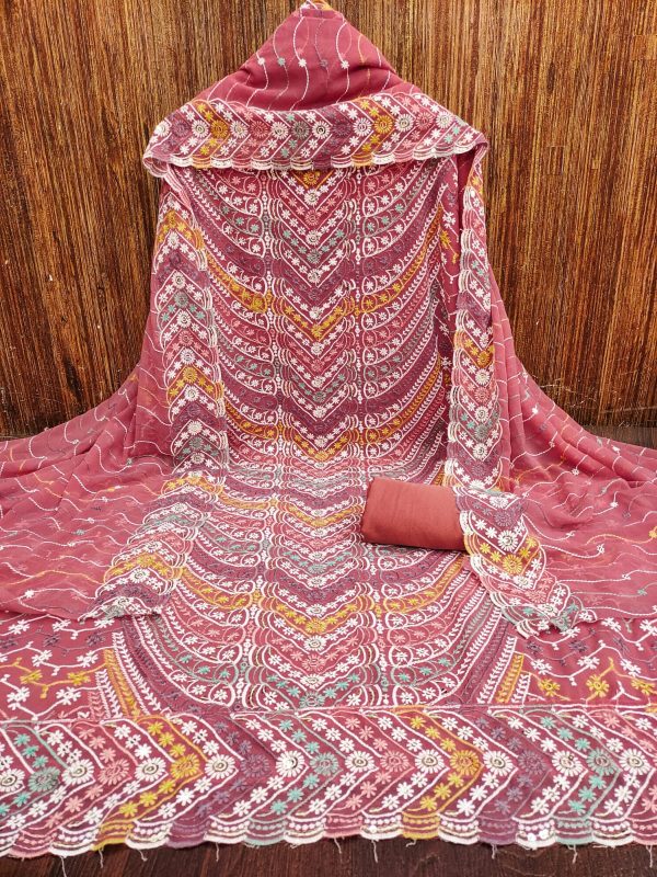 DESIGNER SUITS GEORGETTE SALWAR SUITS MATERILAS