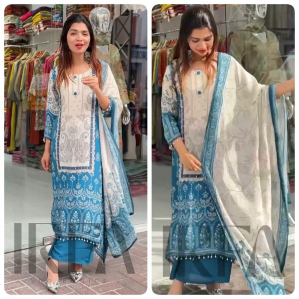 DHK 1341 A TRENDING PLAZZO SUITS WHOLESALE