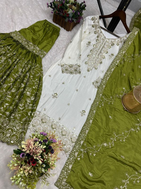 DHK 1346 D DESIGNER CHINON SHARARA SUITS ONLINE