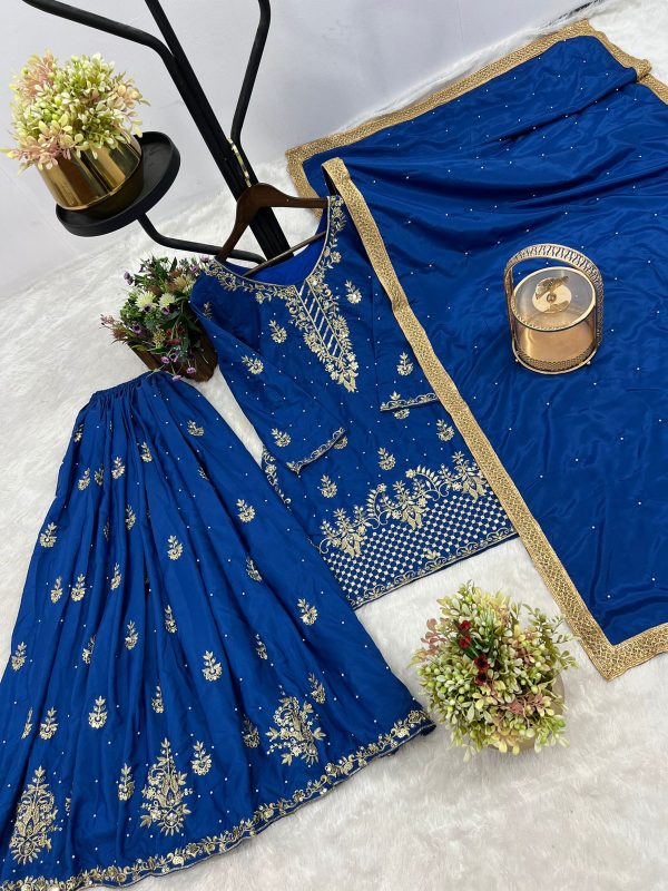 DHK 1347 PURE NATURAL CREAPE SILK SUITS ONLINE