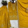 DHK 1347 PURE NATURAL CREAPE SILK SUITS ONLINE