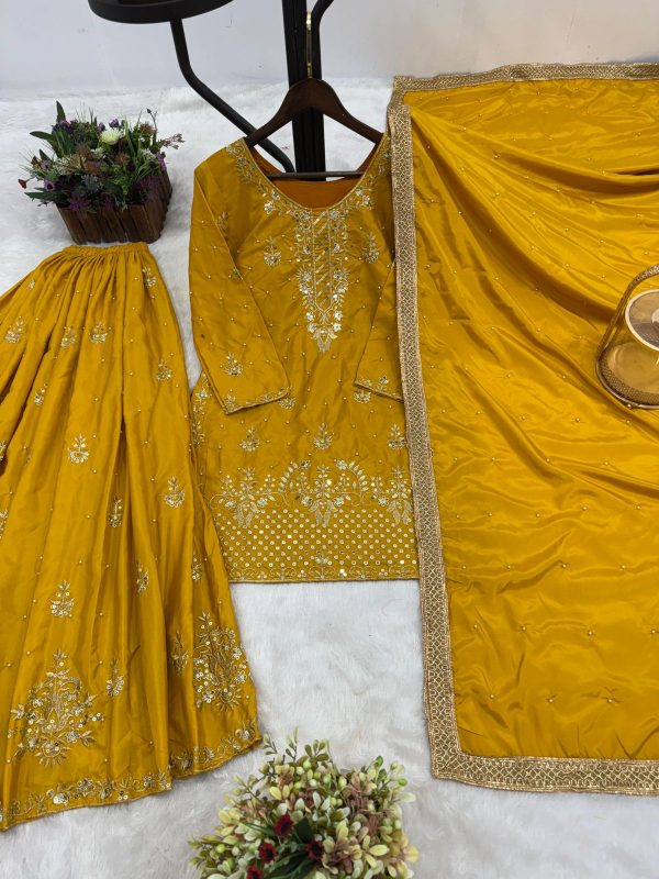 DHK 1347 PURE NATURAL CREAPE SILK SUITS ONLINE