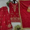 DHK 1347 PURE NATURAL CREAPE SILK SUITS ONLINE