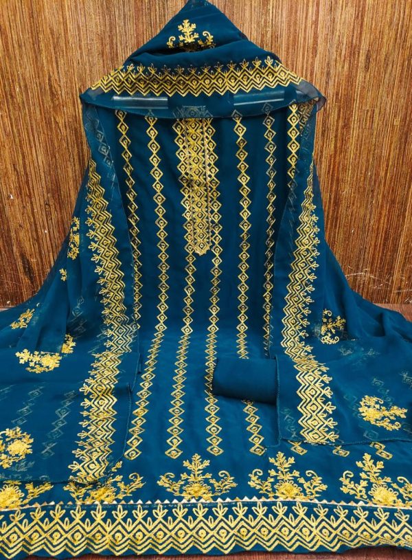 F 13 STUDIO GEORGETTE SALWAR SUITS MATERIALS ONLINE