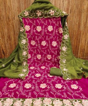 F 13 STUDIO VICHITRA SILK SUITS MATERIALS IN SURAT
