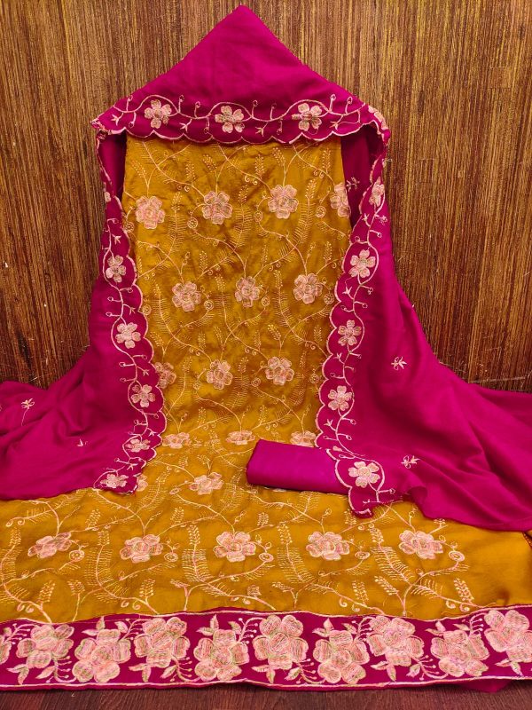 F 13 STUDIO VICHITRA SILK SUITS MATERIALS IN SURAT
