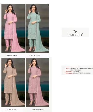 FLORENT 1028 A B C D PAKISTANI SALWAR SUITS ONLINE