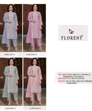 FLORENT 1036 A B C D PAKISTANI SALWAR SUITS ONLINE