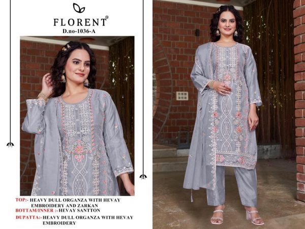 FLORENT 1036 A B C D PAKISTANI SALWAR SUITS ONLINE