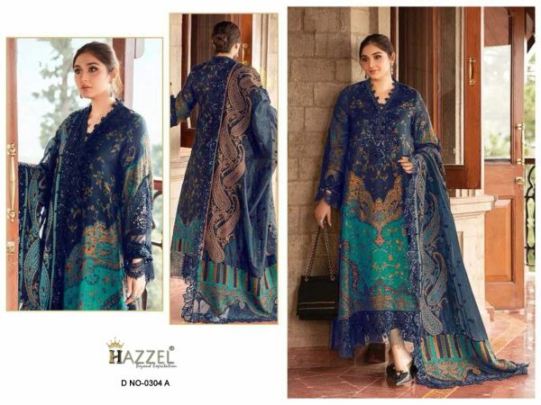 HAZZEL 0304 A COTTON PAKISTANI SUITS IN INDIA