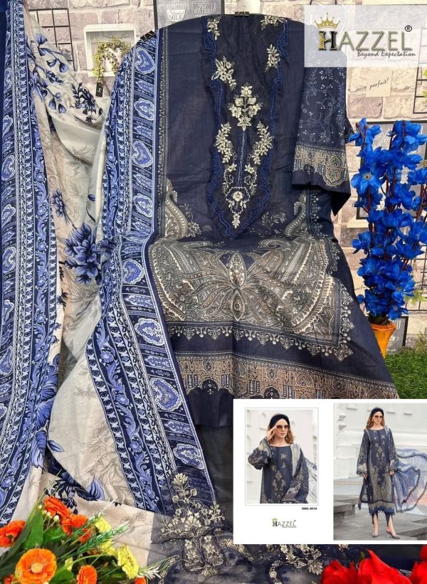 HAZZEL 0314 COTTON PAKISTANI SALWAR SUITS
