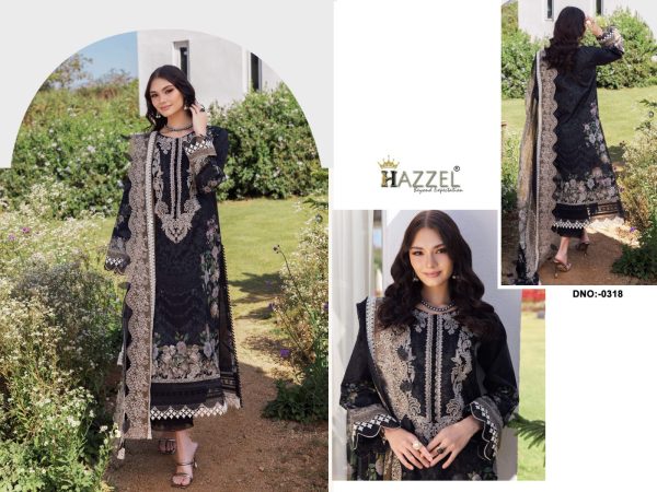 HAZZEL 0318 COTTON PAKISTANI SUITS WHOLESALE
